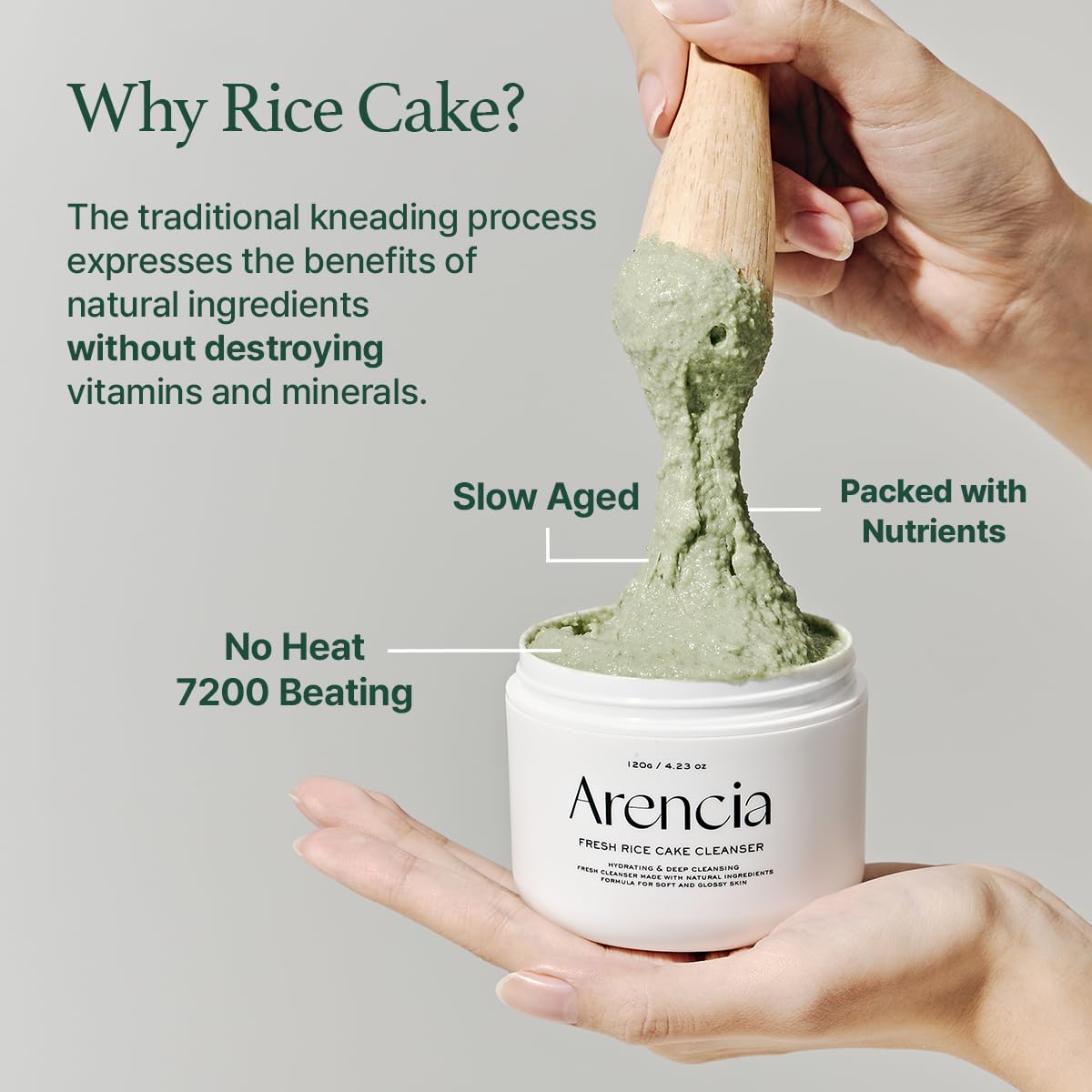 ARENCIA Fresh Green Rice Mochi Cleanser 120g