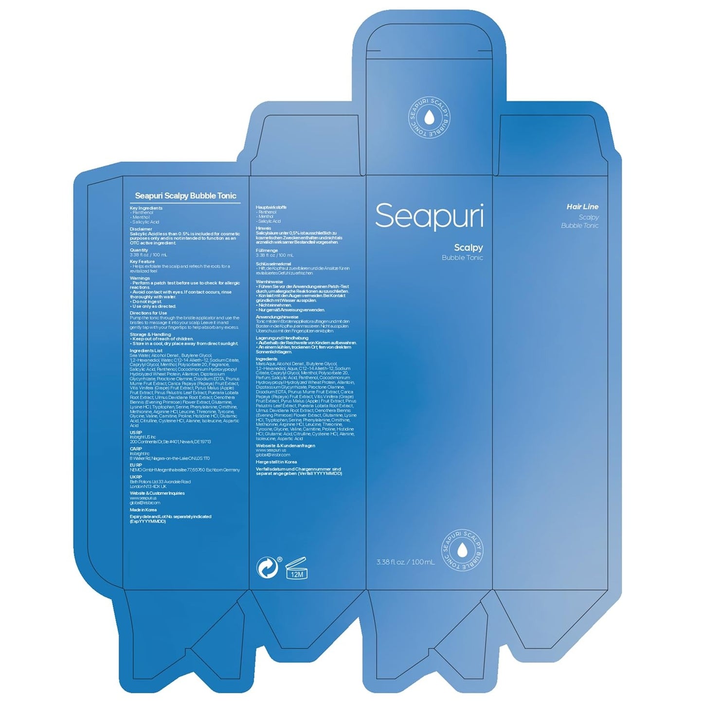 Seapuri Bubble Tonic - Leave In - 100ml