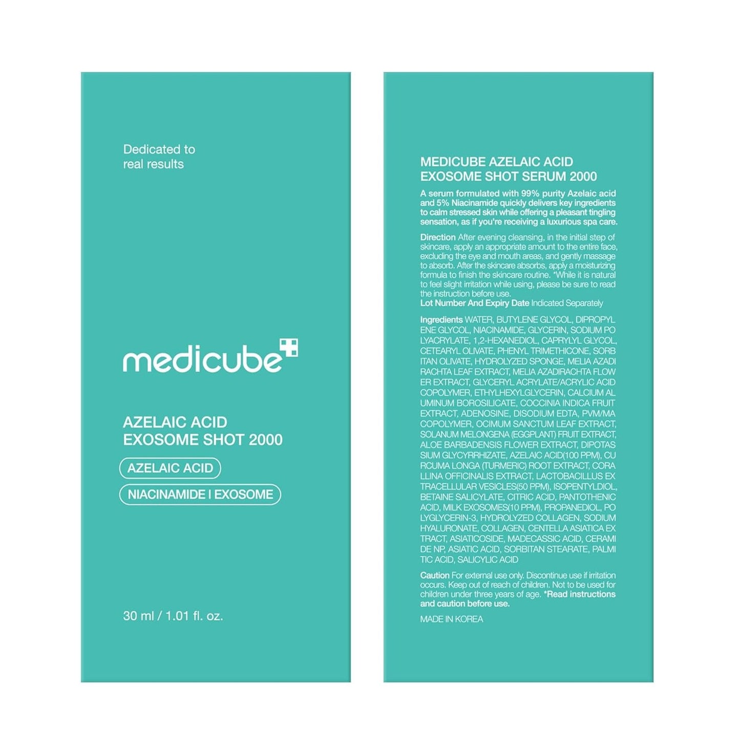 MEDICUBE Azelaic Acid Exosome Shot  2000/  7500 – Refine & Revive Serum - 30 ml