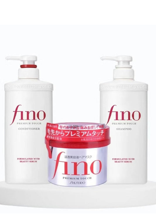 Complete Fino Haircare Set -  Hair Shampoo, Conditioner and Hair Mask UAE