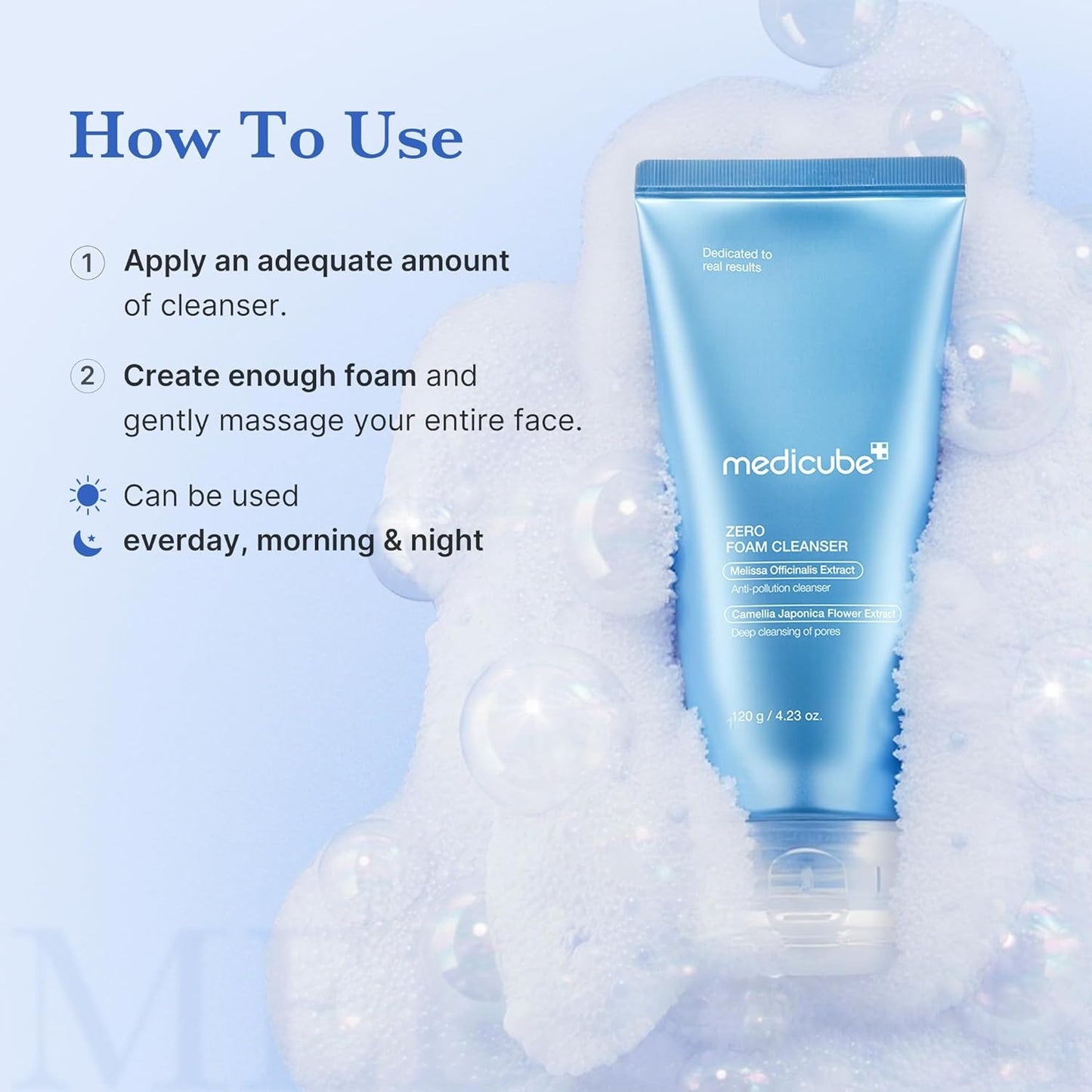 Medicube Zero Pore SA Clear Capsule Cleansing Foam – Deep Pore + Clarify Foam 120 g