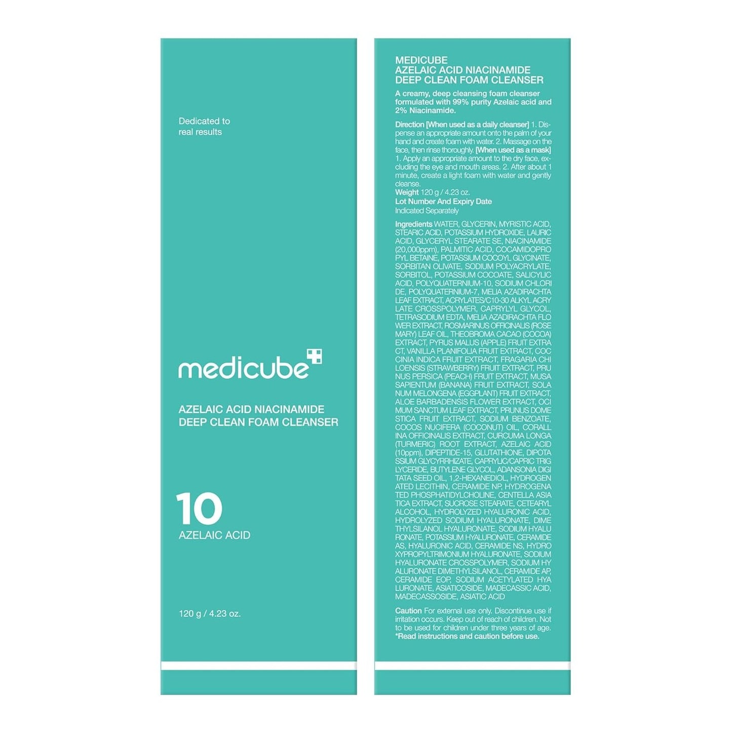 Medicube Azelaic Acid Niacinamide Deep Clean Foam – Deep Pore & Texture Cleanse -120 g