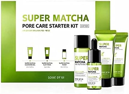 Some By Mi Super Matcha Pore Care Starter Kit | Facial Skin Care Set of 4 |