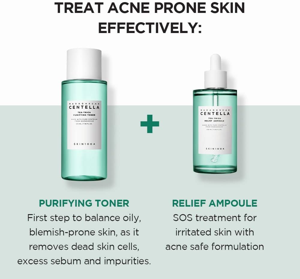 SKIN1004 Madagascar Centella Tea Trica Relief Ampoule UAE Saudi Qatar Jordan