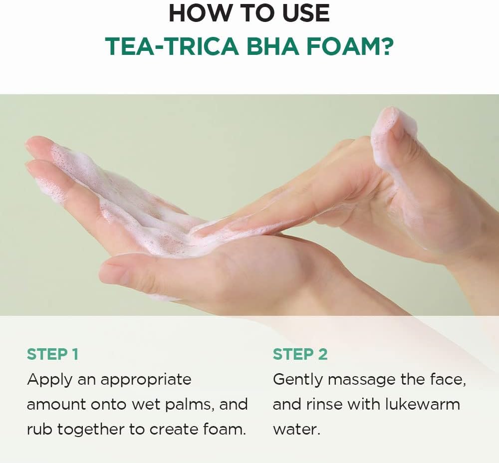SKIN1004 Madagascar Centella Tea Trica BHA Foam UAE Saudi Qatar Jordan
