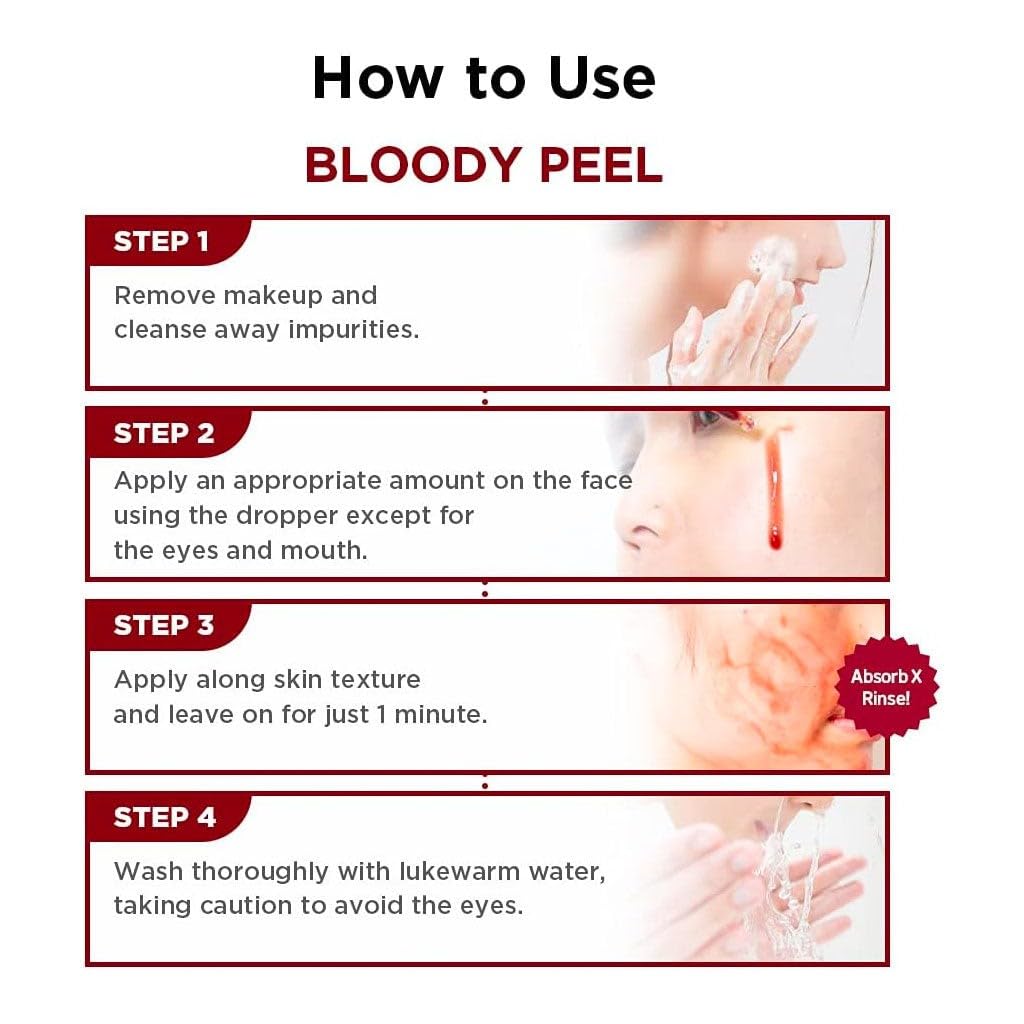 SKIN1004 Bloody Peel AHA 17% Peeling Solution (30ml / 1.01 fl oz) 🩸✨