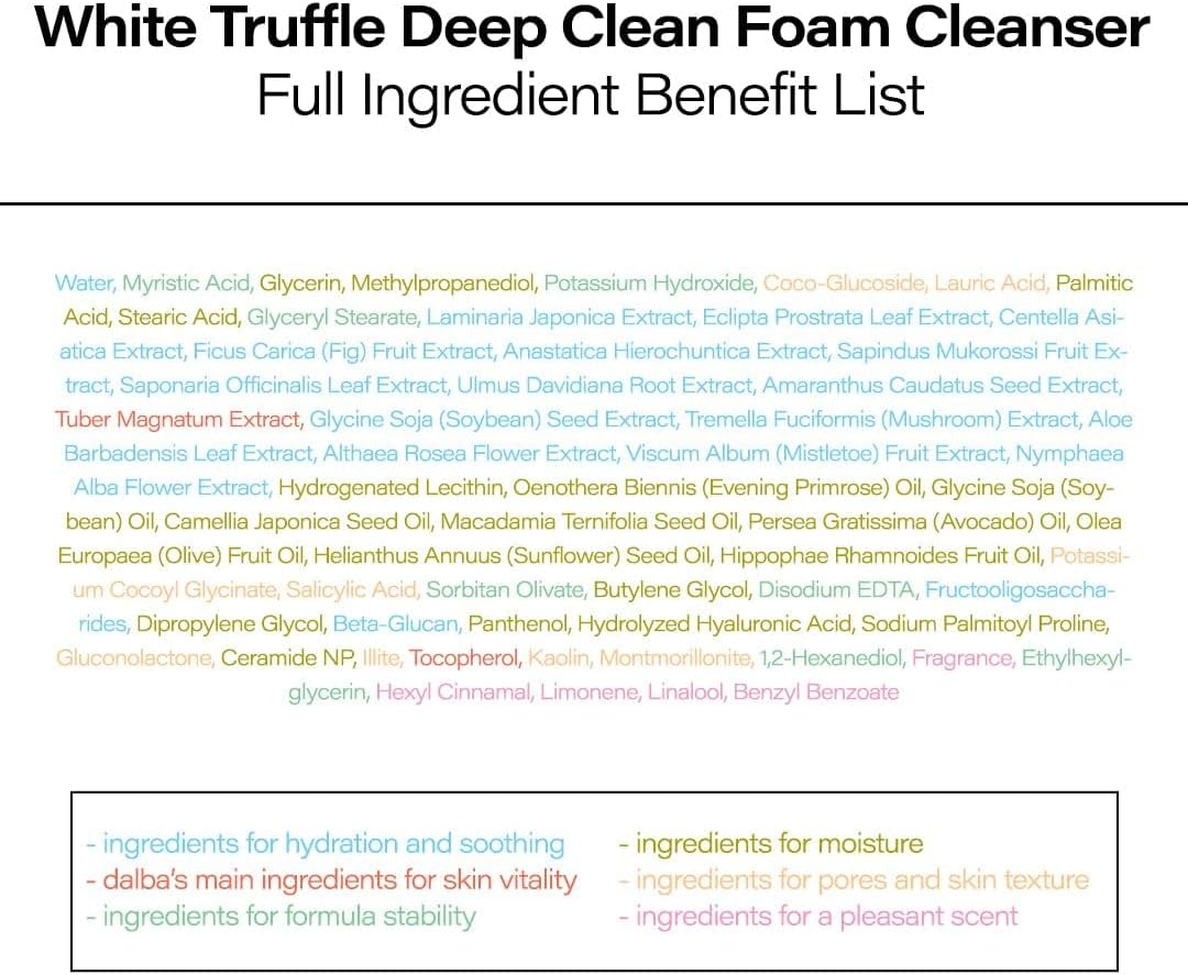 d’Alba Piedmont Italian White Truffle Deep Foam Cleanser