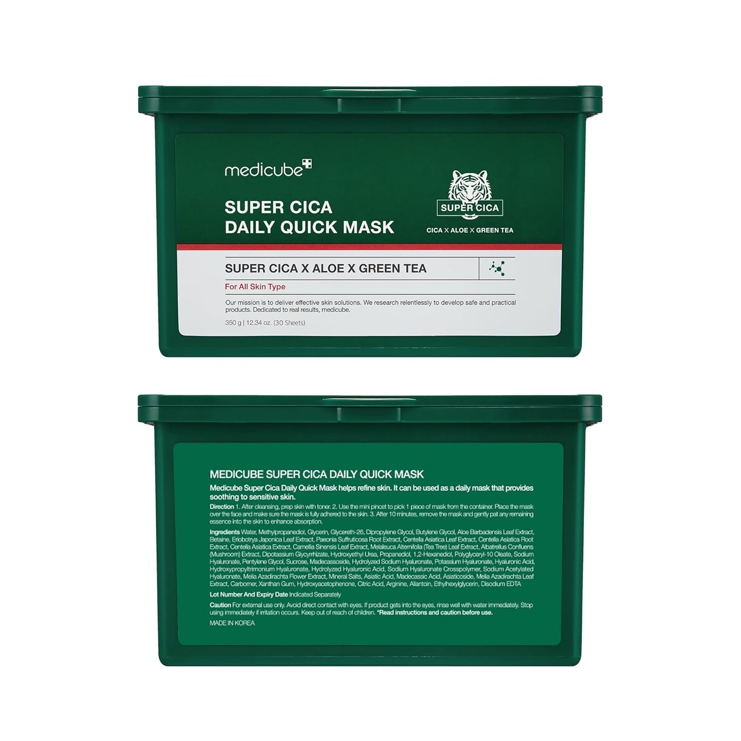 Medicube Super Cica Daily Quick Facial Masks (30 Sheets)