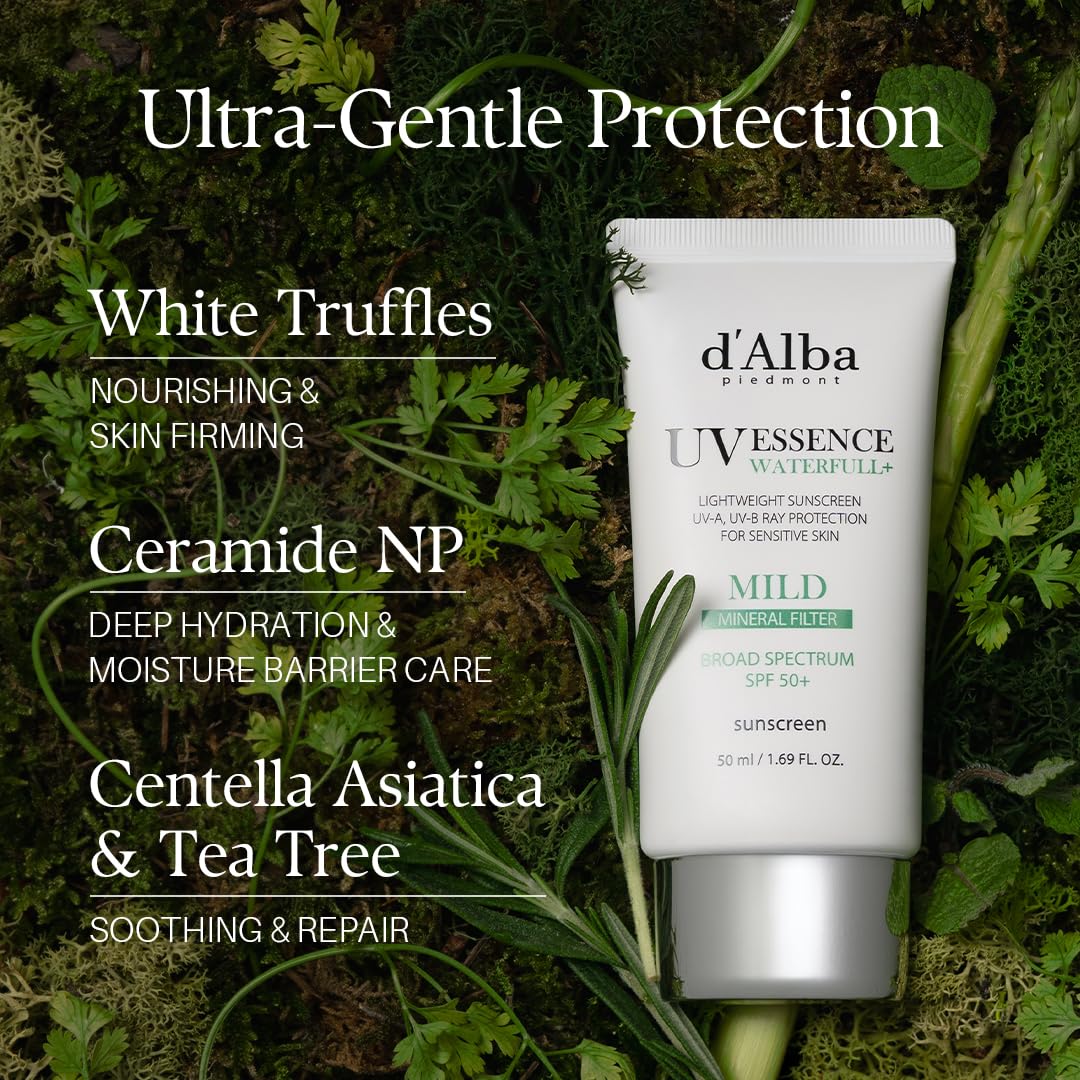 d'alba Piedmont Italian White Truffle Waterfull Mild Sunscreen - 50ml
