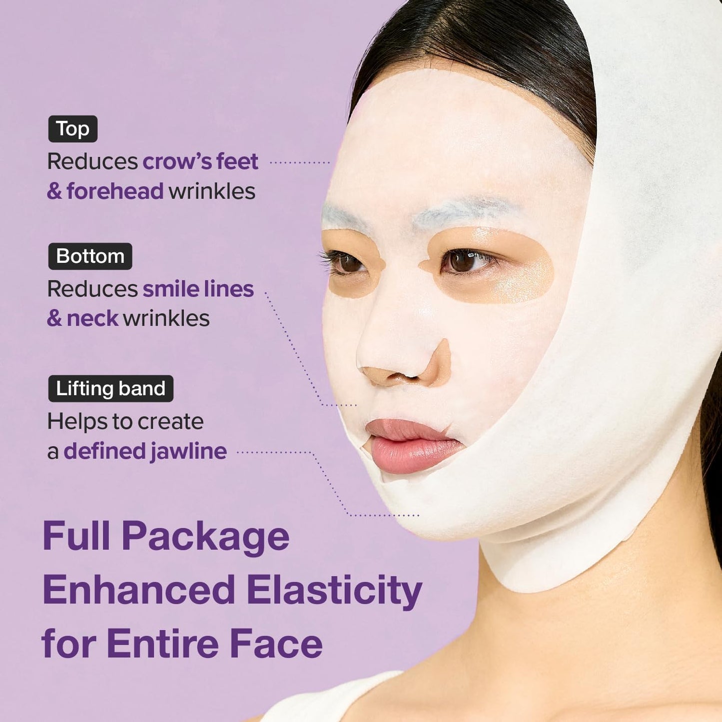 numbuzin No.9 Sheet Mask | NAD+ BIO Lifting-sil Full Face Mask - 4EA
