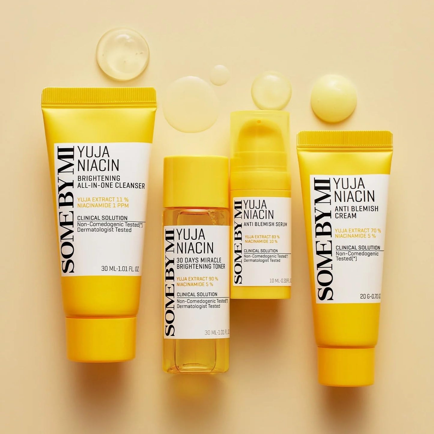 Some By Mi Yuja Niacin Anti-Blemish Starter Kit | Set of 4 Travel Kit |