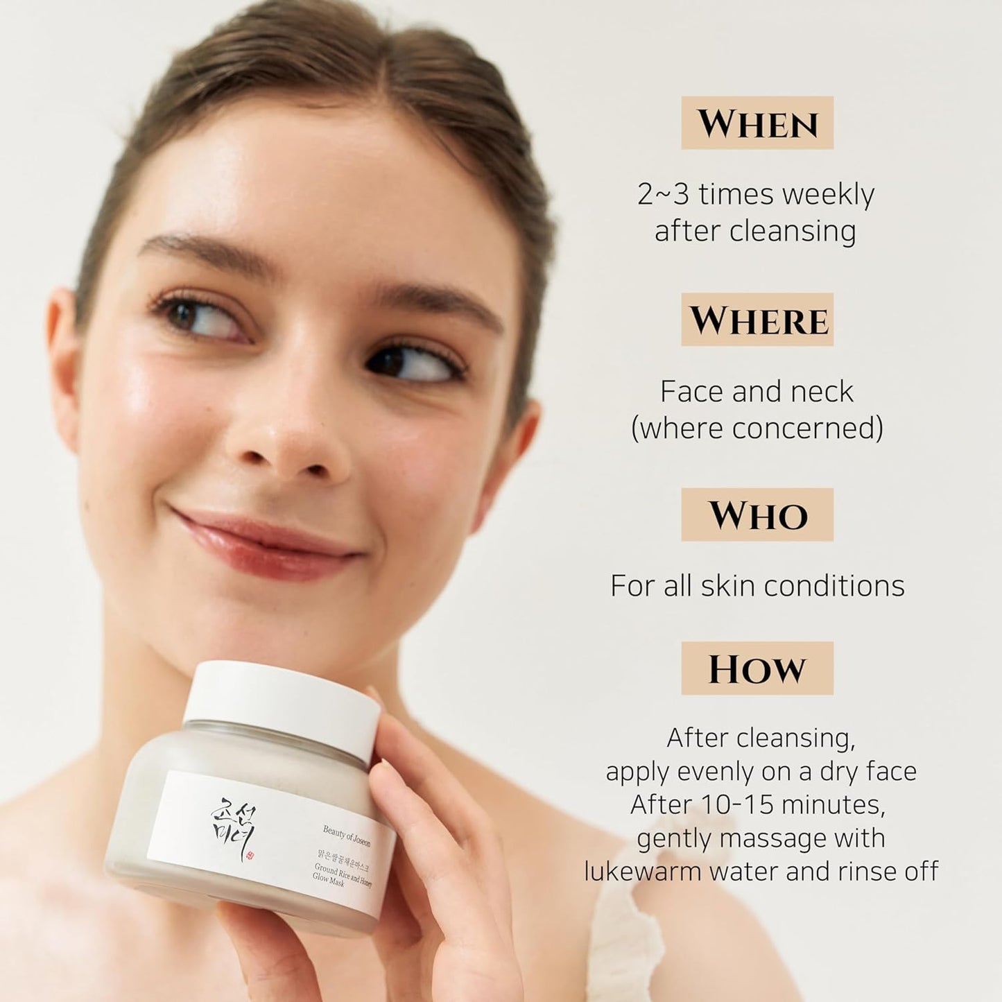 Beauty of Joseon Ground Rice and Honey Glow Mask UAE Saudi Qatar Jordan