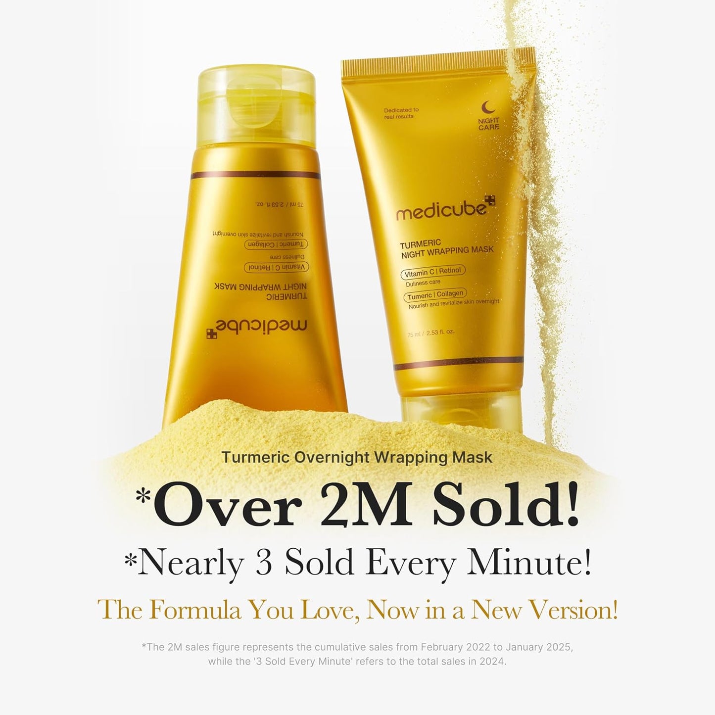 Medicube Glass Skin Night Duo | Vitamin C Moisturizer & Turmeric Overnight Mask