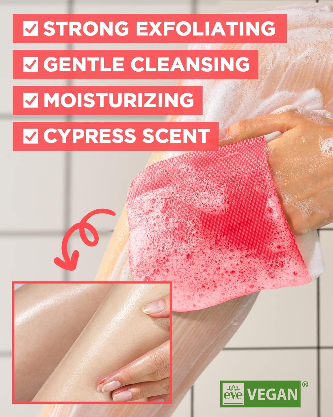 Mom's Bath Recipe Body Peeling Pad Strong - 8 Sheets