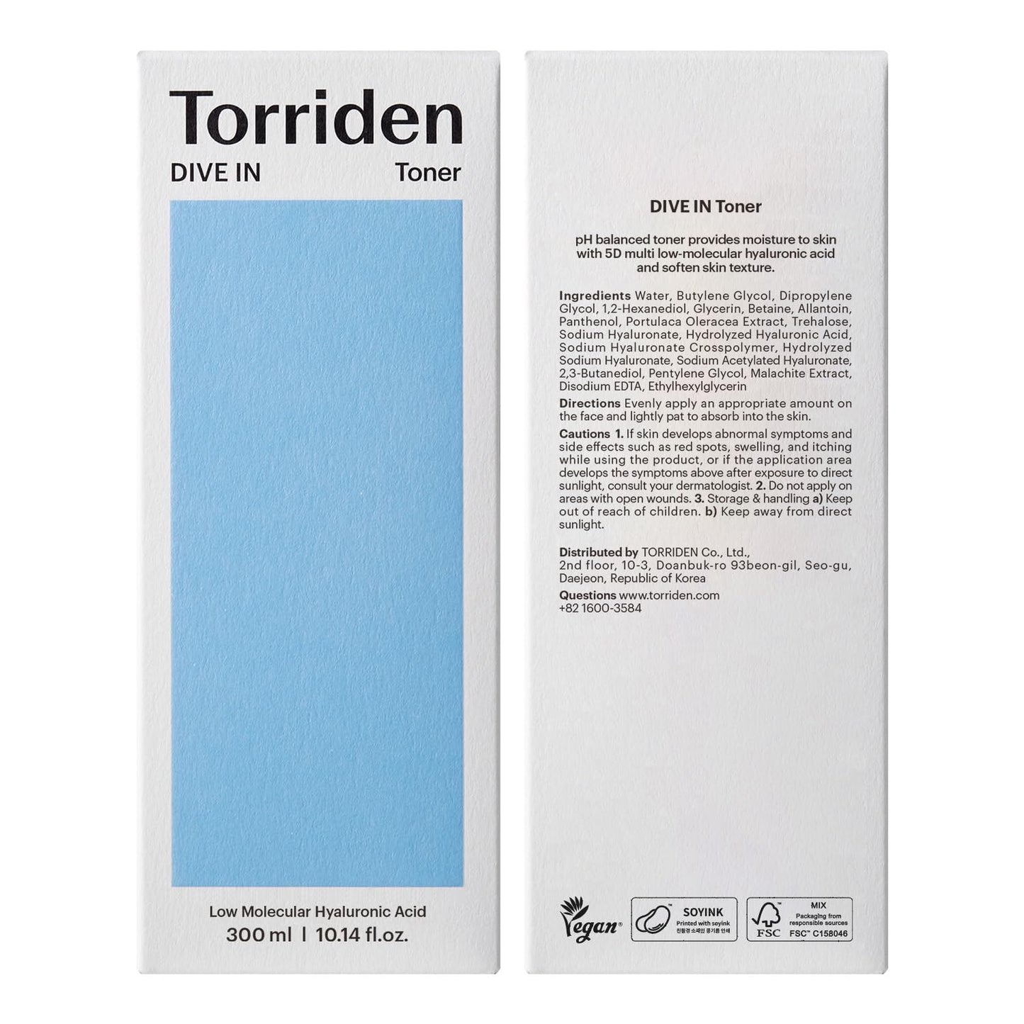 Torriden Dive in Toner 300ml
