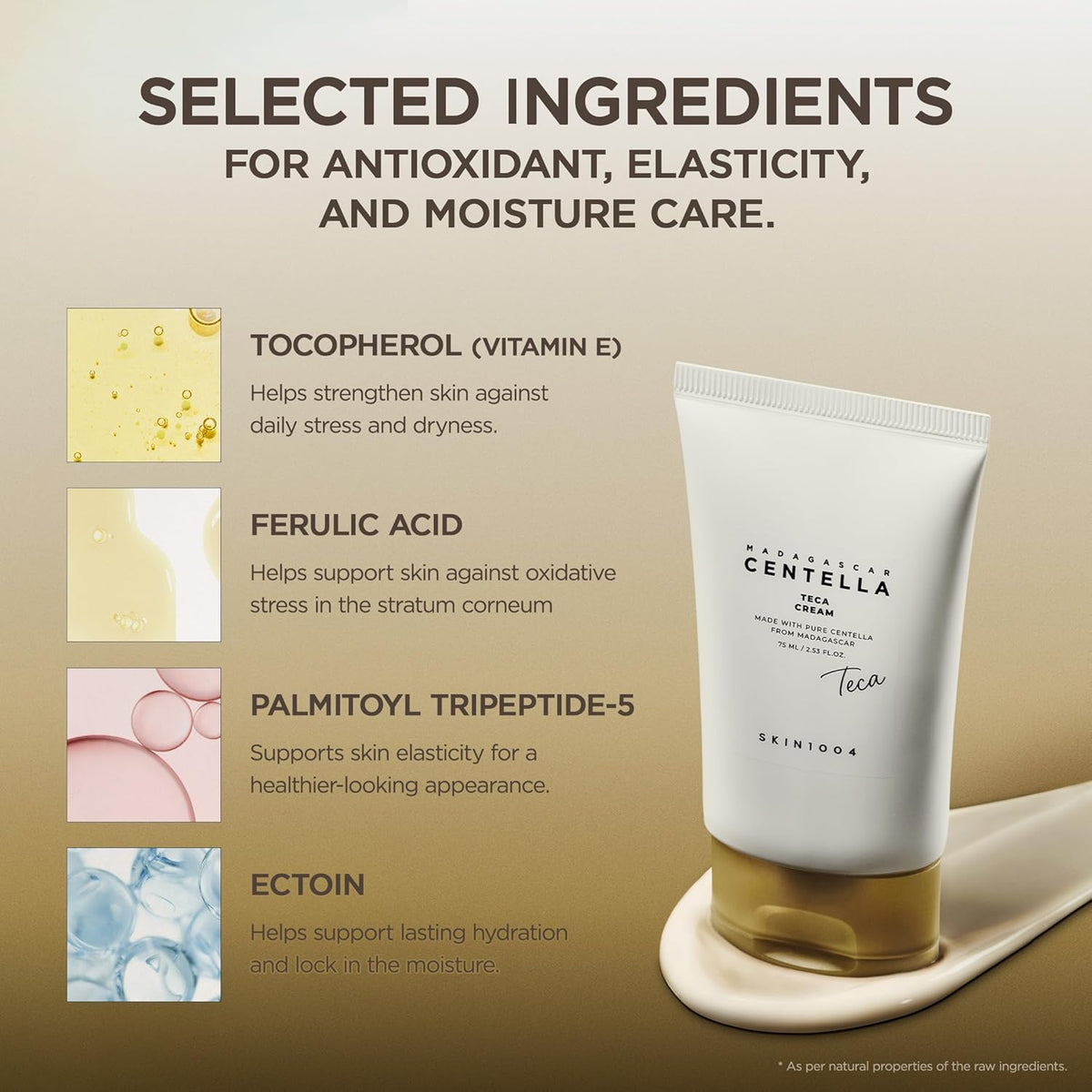 SKIN1004 Madagascar Centella TECA Ampoule & Cream Set, Hydrating Serum & Face Moisturizer with TECA & PDRN for Moisture Barrier Support and Oil & pH Balance for Blemish-Prone Skin, Korean Skin Care