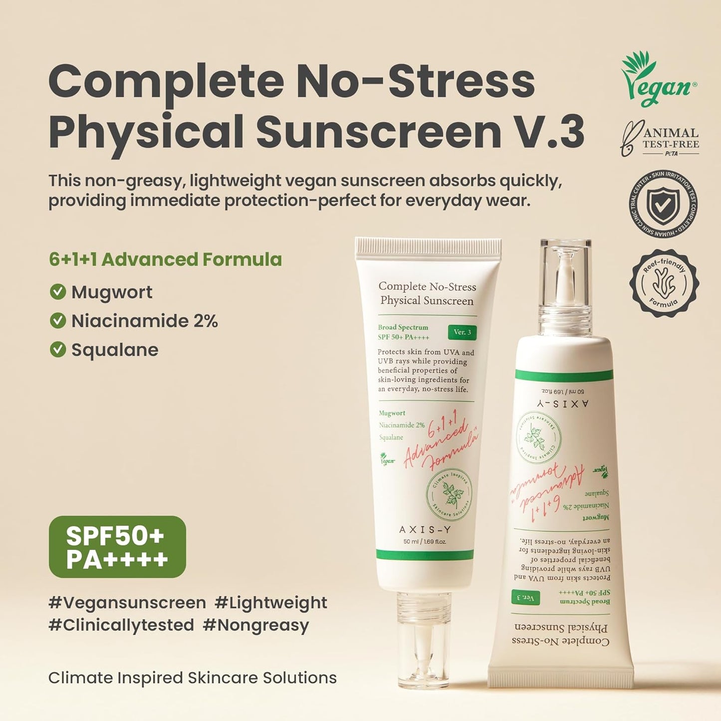 AXIS-Y Complete No Stress Physical Sunscreen 50ml