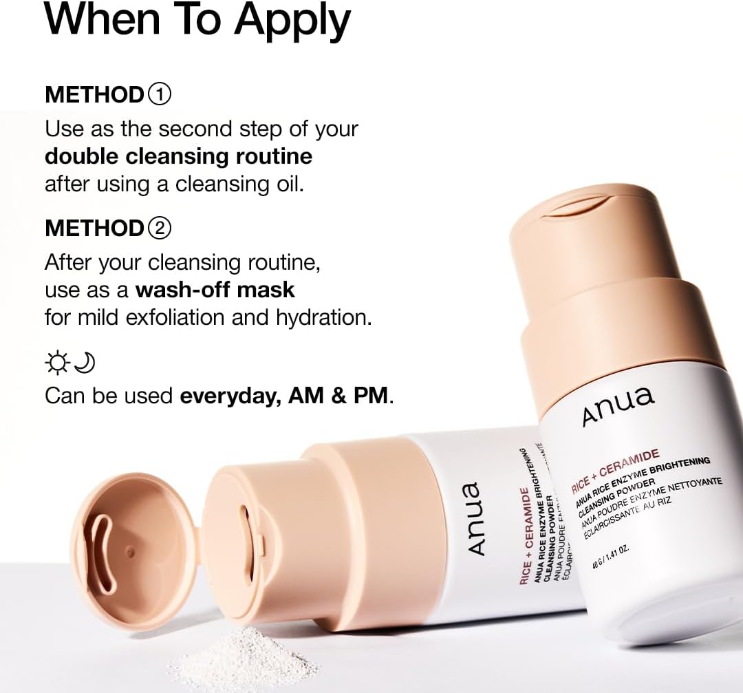 Anua Rice Enzyme Brightening Cleansing Powder UAE