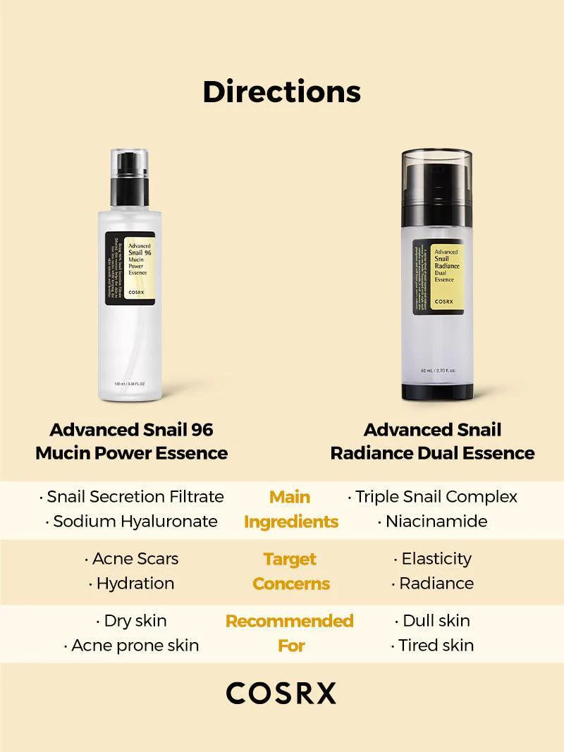Cosrx Advanced Snail Radiance Dual Essence UAE