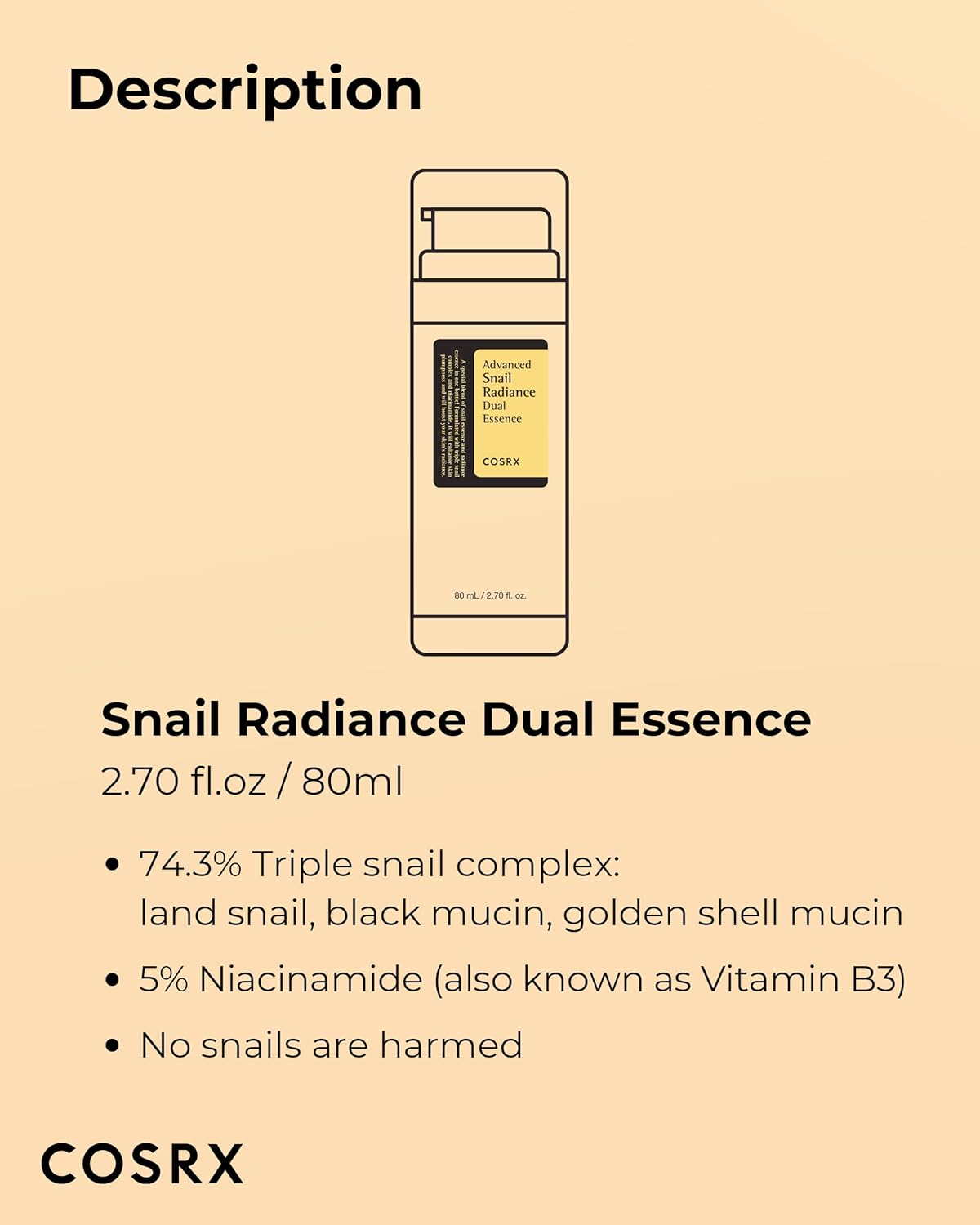 Cosrx Advanced Snail Radiance Dual Essence UAE