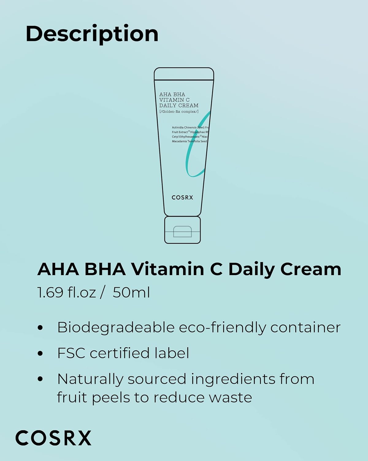 Cosrx Refresh AHA BHA Vitamin C Daily Cream UAE