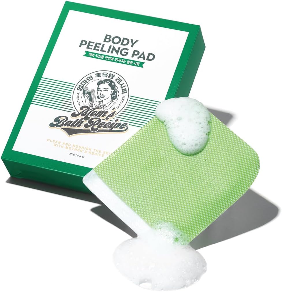 Mom's Bath Recipe Body Peeling Pad Original - 8 Sheets
