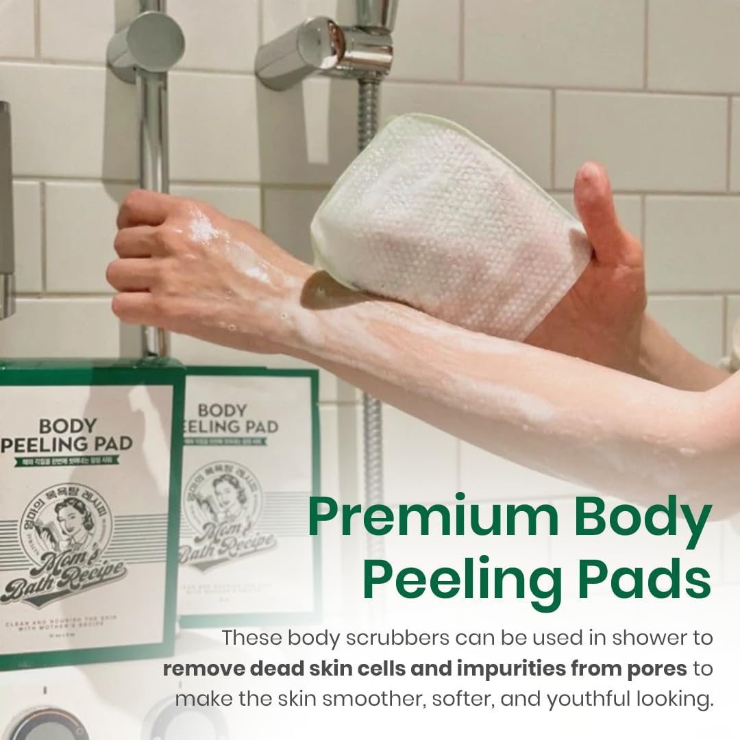 Mom's Bath Recipe Body Peeling Pad Original - 8 Sheets