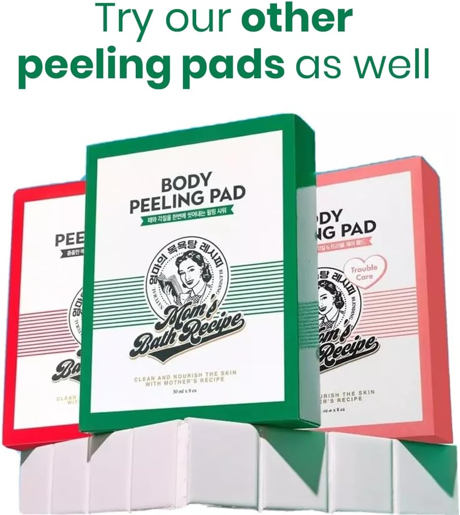 Mom's Bath Recipe Body Peeling Pad Original - 8 Sheets