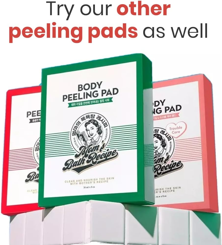 Mom's Bath Recipe Body Peeling Pad Trouble Care - 8 Sheets