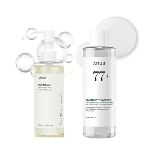 Anua Heartleaf Toner + Cleansing Oil Set UAE