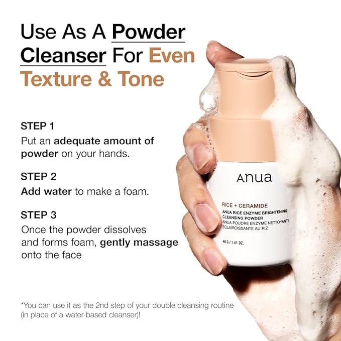 Anua Rice Enzyme Brightening Cleansing Powder UAE