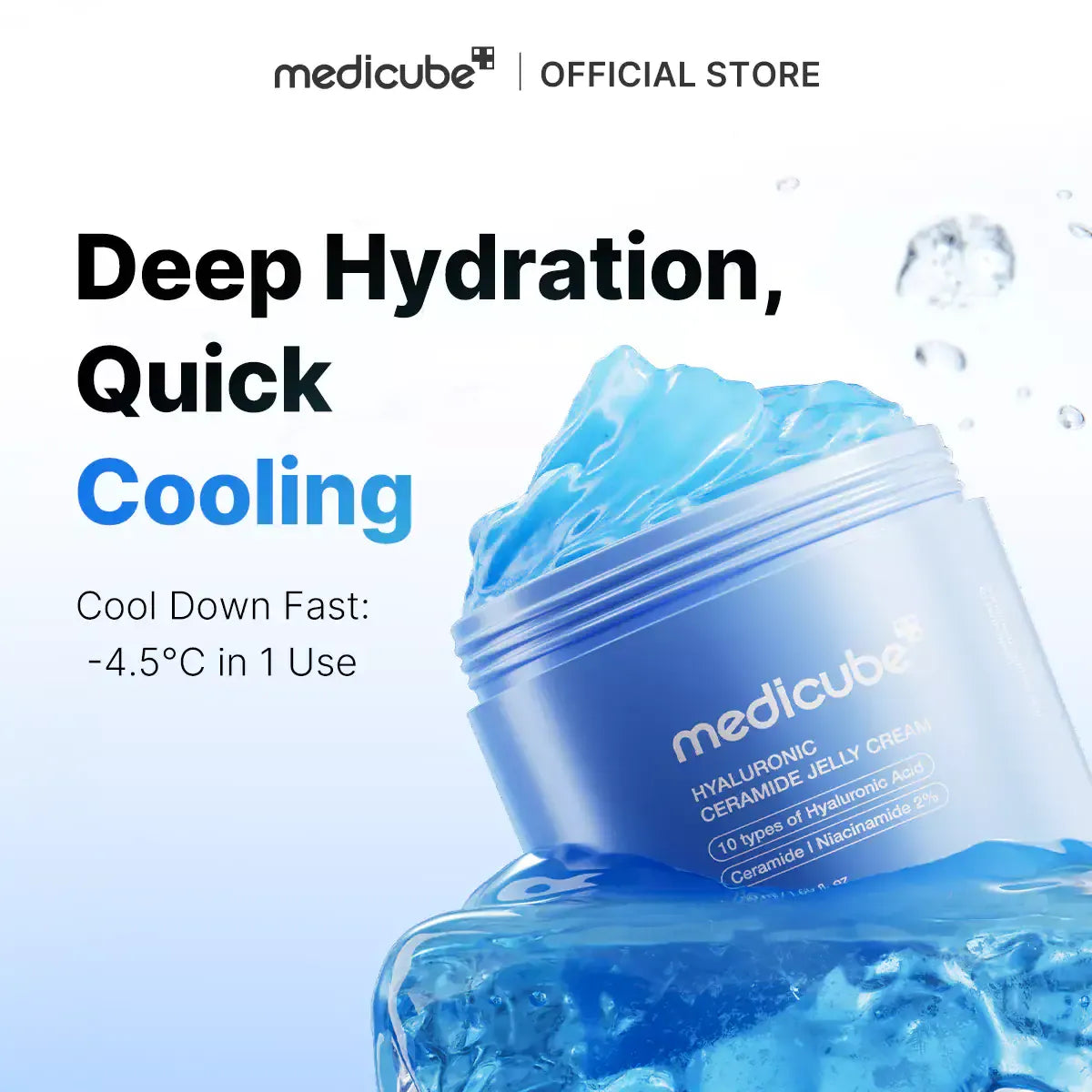 MEDICUBE Hyaluronic Ceramide Jelly Cream – Hydrate & Fortify Gel Barrier - 50 ml