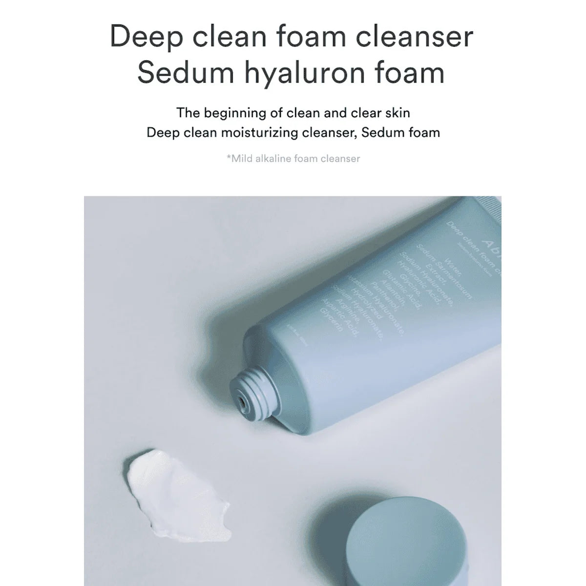 ABIB Deep Clean Foam Cleanser Sedum Hyaluron Foam (150ml)