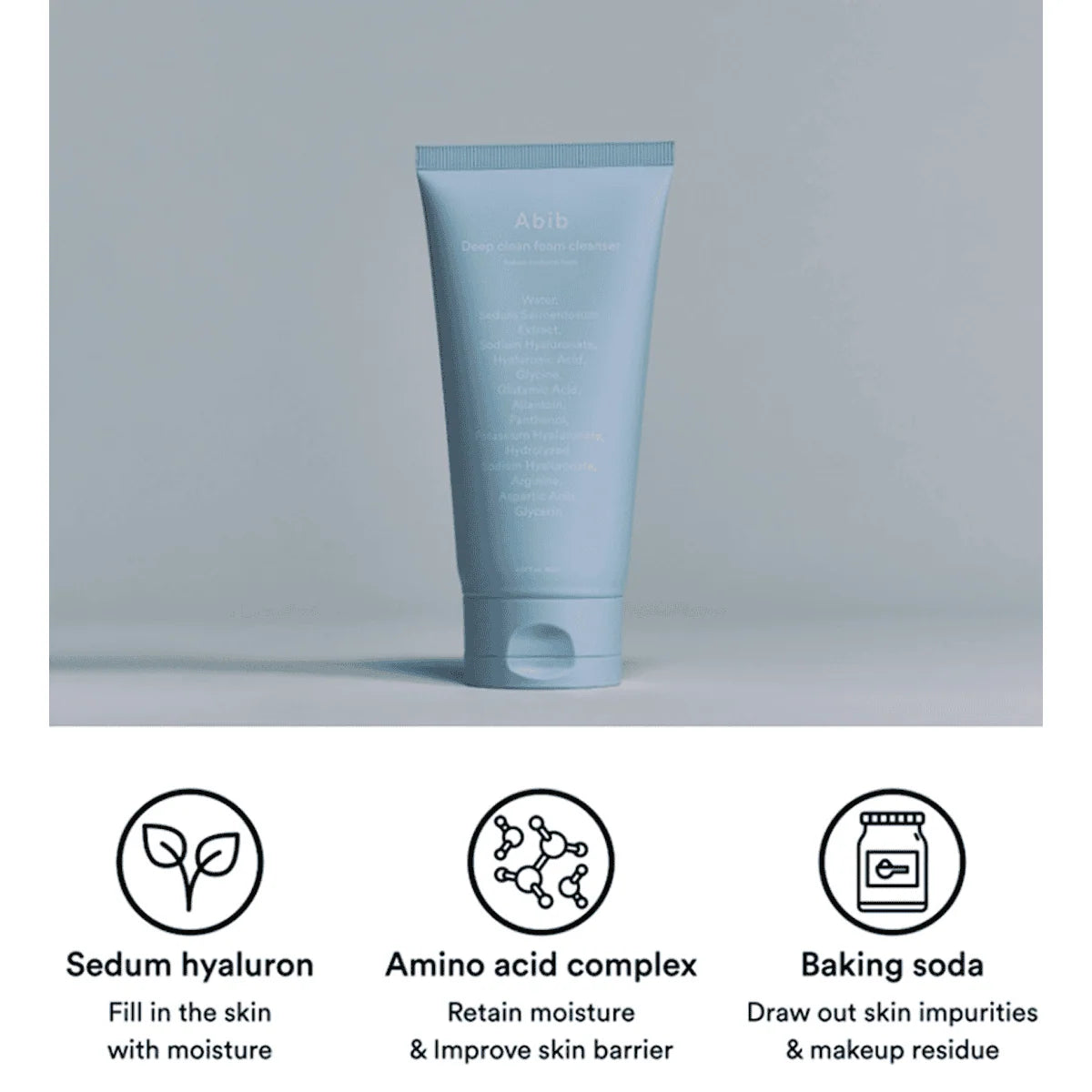 ABIB Deep Clean Foam Cleanser Sedum Hyaluron Foam (150ml)