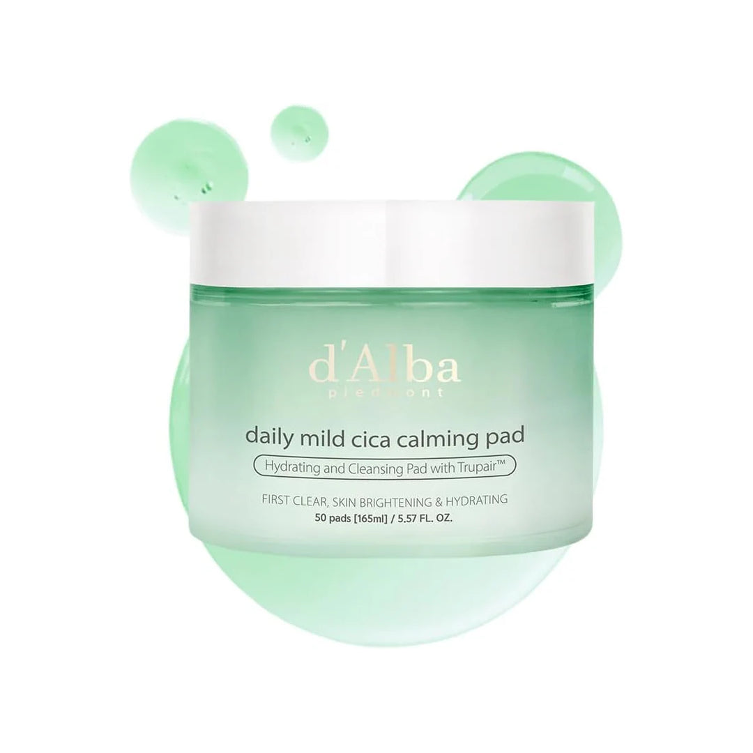 d’Alba Piedmont Daily Mild Cica Calming Pad (50 Pads / 165ml)