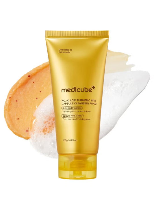 Medicube Kojic Acid Turmeric Vita Capsule Cleansing Foam 120g