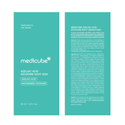 MEDICUBE Azelaic Acid Exosome Shot  2000/  7500 – Refine & Revive Serum - 30 ml