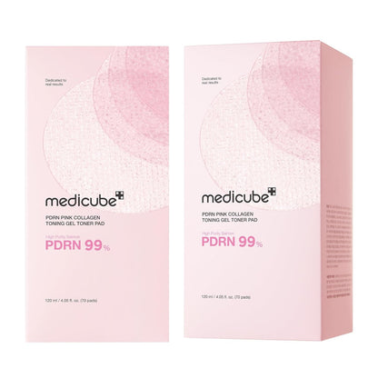 Medicube PDRN Pink Collagen Toning Gel Toner Pad - 70 pads