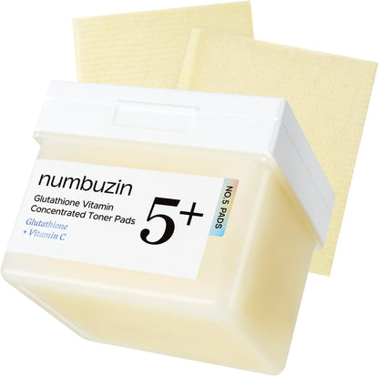 Numbuzin No.5 Toner Pads – Glutathione Vitamin Concentrated Pads