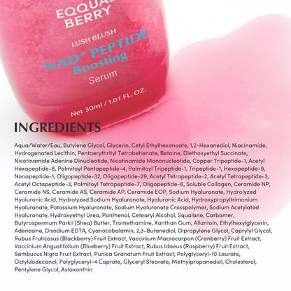 EQQUALBERRY NAD⁺ Peptide Boosting Smoothie Serum – Recharge & Glow - 30 ml