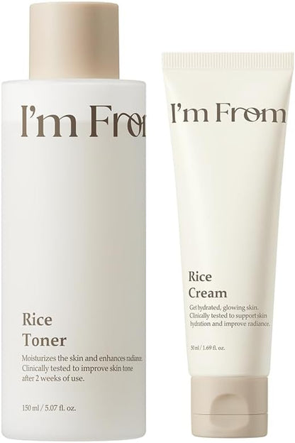I’m From Rice Glow Skin Duo (Rice Toner 150ml + Rice Cream 50ml)
