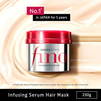 Fino Premium Touch Complete Hair Care Set (Shampoo + Conditioner + Treatment Mask + Oil )