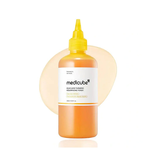 MEDICUBE Kojic Acid Turmeric Resurfacing Toner – “Glow & Renew Elixir” | 250 ml