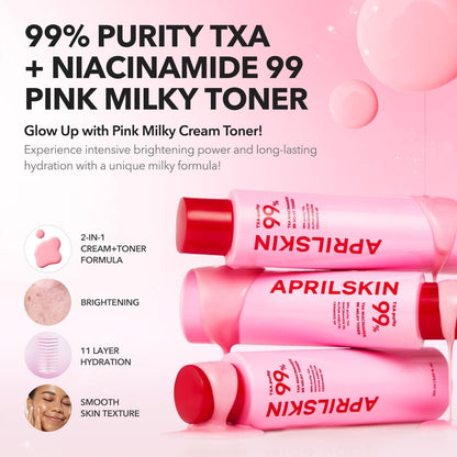 APRILSKIN TXA + Niacinamide 99 Pink Milky Toner -  150ml
