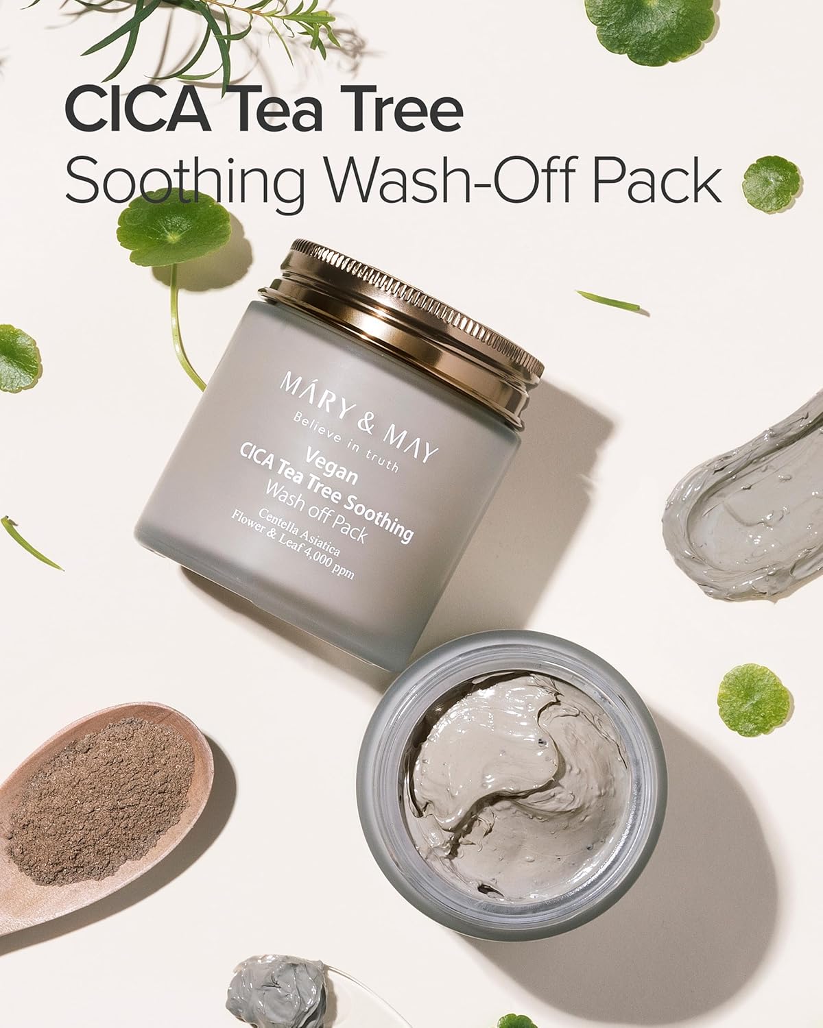Mary&May Vegan Cica Tea Tree Soothing Wash Off Pack - 120g