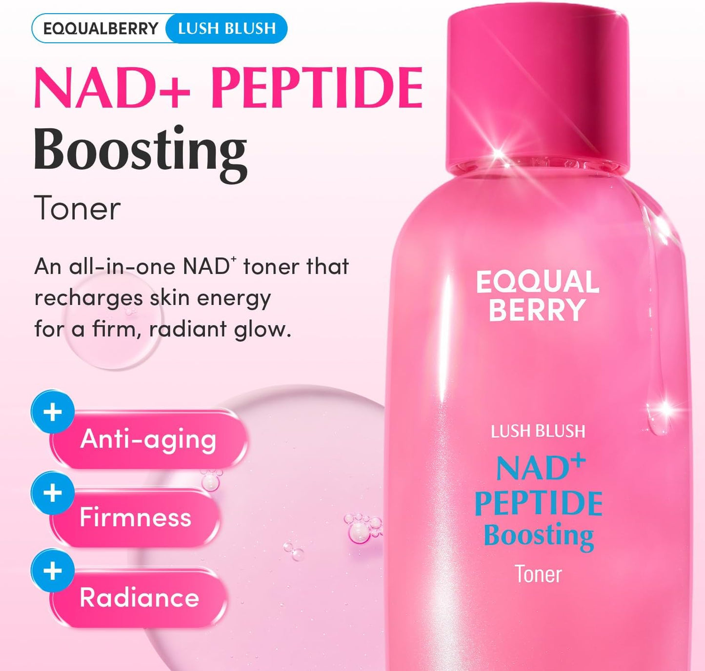 EQQUALBERRY NAD+ Peptide Boosting Toner 150ml