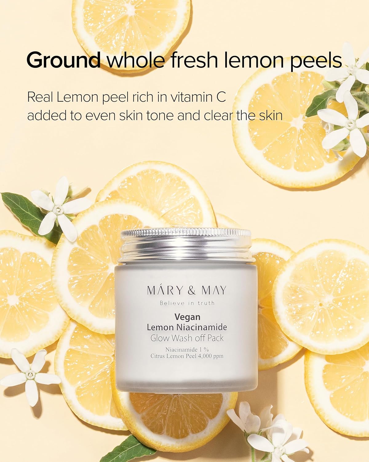 Mary&May Lemon Niacinamide Glow Wash off Pack - 125g