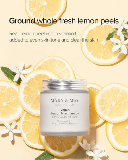 Mary&May Lemon Niacinamide Glow Wash off Pack - 125g