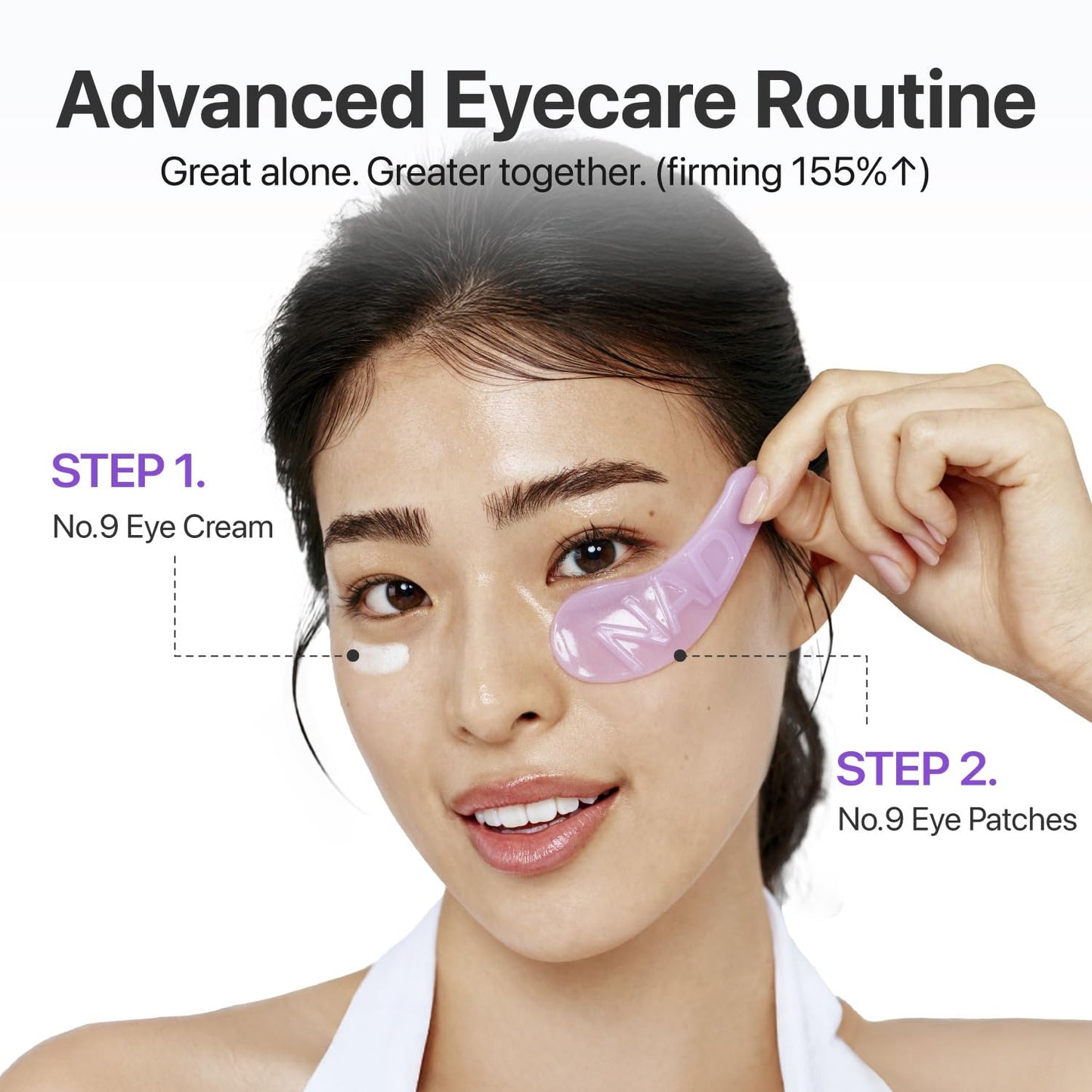 Numbuzin No.9 NAD Under Eye Patches – Revive & Depuff Eye Glow - 5 Pairs