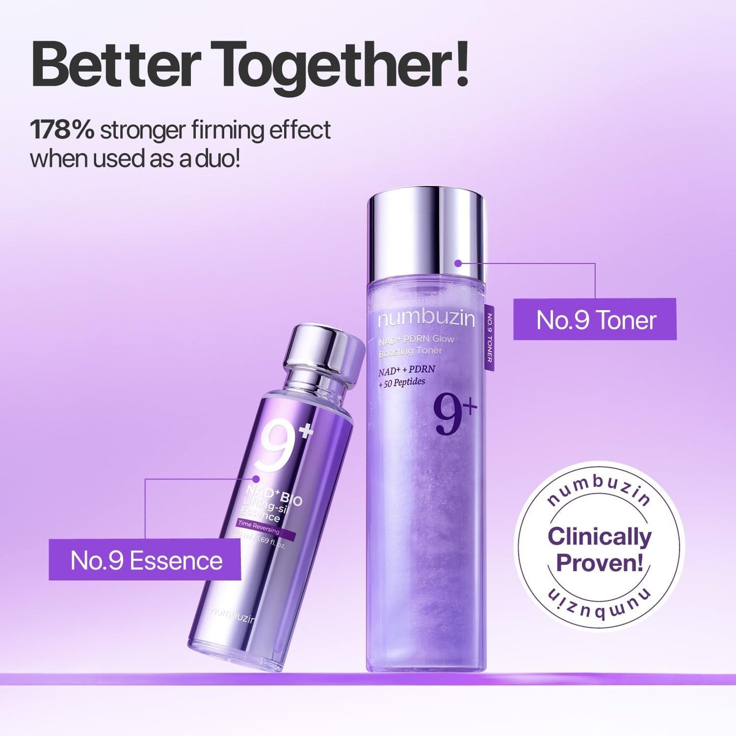 Numbuzin No.9 NAD+ PDRN Glow Boosting Toner – Revive & Illuminate - 150 ml
